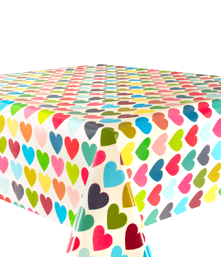 [TZ0359] Kitsch Kitchen oilcloth Hearts (1,40x20m)