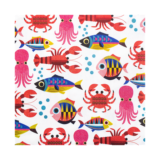 [KK.70009] Kitsch Kitchen paper napkins Sealife