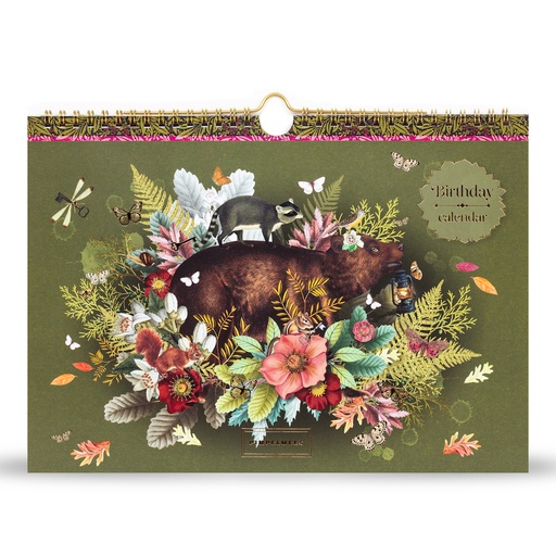 [PMP.61155] Pimpelmees birthdaycalendar Bear - Olive 