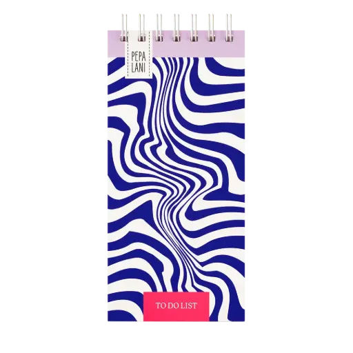 [PPL.40048] Pepa lani to do list Flower waves blauw 
