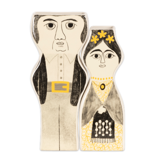 [HD0660] Kitsch Kitchen vaas set Diego & Frieda z/w