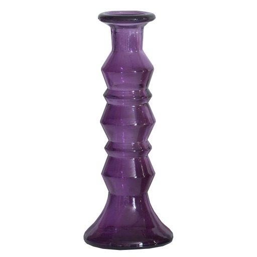 [KK.80017] Kitsch Kitchen kandelaar gerycled glas paars