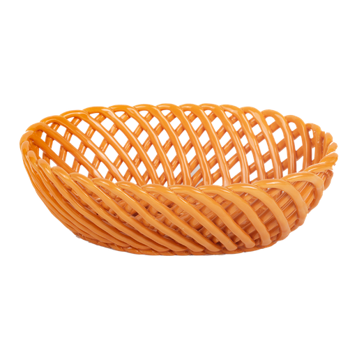[KK.80022] Kitsch Kitchen basket porcelain oval Streetstyle orange M