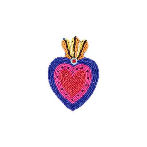 [HD0665] Kitsch Kitchen coaster Milagro heart pink 